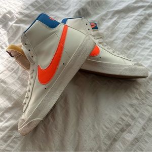 Nike Blazers Orange & Blue